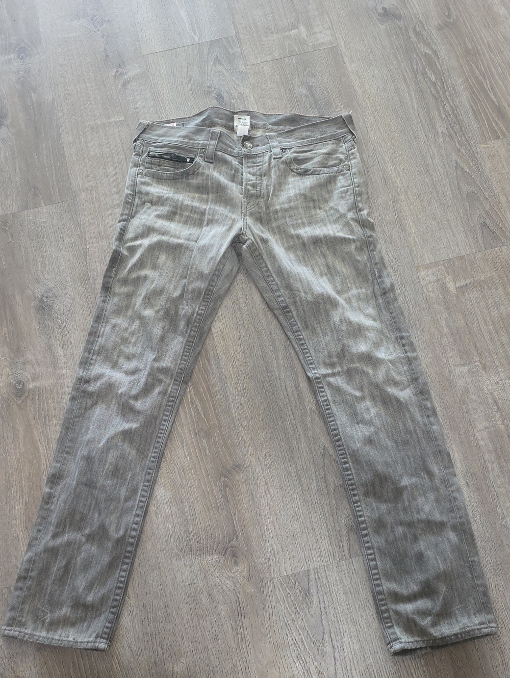 True Religion Olive-Grey Denim Jeans SIZE 34